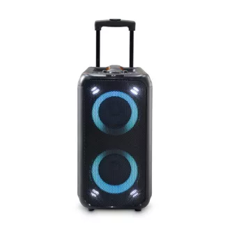   Nedis SPPT2480BK bluetooth hangszóró, hangfal, 2x 5.25" mélynyomó, 2 x 2" magassugárzó, 240W, 5 óra lejátszási idő, akku