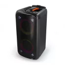 Nedis SPPT2480BK bluetooth hangszóró, hangfal, 2x 5.25" mélynyomó, 2 x 2" magassugárzó, 240W, 5 óra lejátszási idő, akku