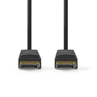   Nedis CCGL37010BK20 Displayport kábel 4K@60Hz, aranyozott csatlakozók, 2m