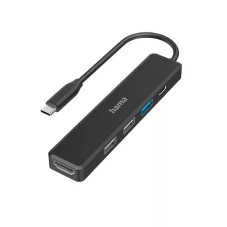  HAMA 200117, USB 3.2 GEN1 TYPE-C 5IN1 DOKKOLÓ ADAPTER (USB3.2, USB 2.0, HDMI, TYPE-C)