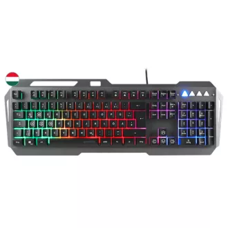   SPEEDLINK SL-670006-BK-HU Lunera vezetékes gaming billentyűzet megvilágítással, magyar kiosztás - fekete