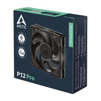   ARCTIC COOLING Rendszerhűtő Ventilátor P12 Pro PWM Fekete, 12cm