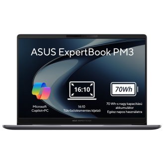   ASUS COM NB Expertbook PM3606CKA-MB0198, 16" WUXGA, Ryzen AI 5 330, 16GB, 512GB M.2, INT, NOOS, Szürke