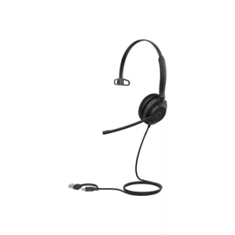   YEALINK Fejhallgató - UH37 MS Mono Vezetékes USB-C/A, Mikrofon