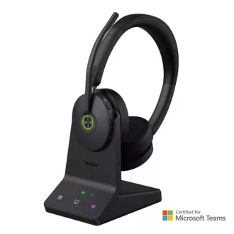   YEALINK Fejhallgató - WH68 MS Stereo Bluetooth Vezeték Nélküli, Mikrofon + Töltő állomás