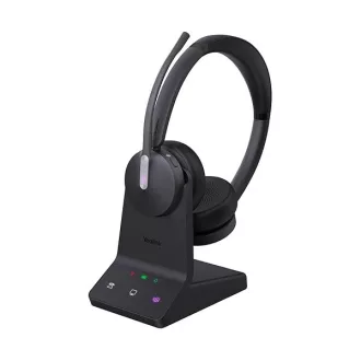   YEALINK Fejhallgató - WH68 UC Stereo Bluetooth Vezeték Nélküli, Mikrofon + Töltő állomás