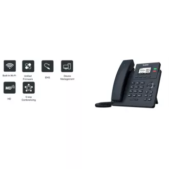 YEALINK Telefon - SIP-T31W HD IP Wi-Fi, 2 vonalas