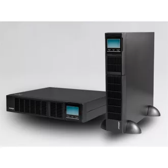   iPOWER UPS, 1000VA, 1000W, 8x IEC C13, SNMP/USB/RS-232, szünetmentes tápegység, LCD kijelző, AVR, online, Rack/Tower