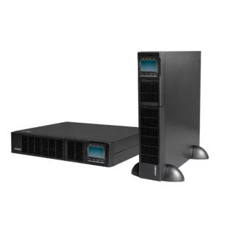   iPOWER UPS, 3000VA, 3000W, 8x C13 + 1x C19, SNMP/USB/RS-232,szünetmentes tápegység, LCD kijelző, AVR, online, Rack/Tower