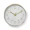 Nedis CLWA015PC30GD falióra, 30 cm átmérő,  1 x AA, arany/fehér, quarz technológia, 1,5V
