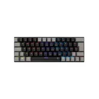   WHITE SHARK GK-002123V2-B-G/BL-HU WAKIZASHI-2-B-G/BL-HU vezetékes mech.bill.fekete/szürk magyar,64 kék
