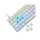 WHITE SHARK GK-004223W/BL-HU SHINOBI-2/W-BL-HU vezetékes mech. bill. 62 kék gomb,fehér,magyar
