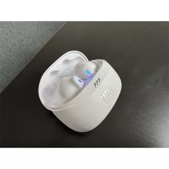   JBL Tune Beam 2 TWS Bluetooth fülfallgató mikrofonnal, USB-C, 100dB, In-Ear, 16 ohm, tölthető 2 óra, 65 mAh, fehér