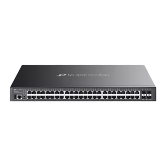   TP-LINK Switch 8x1000Mbps(8xPOE++) + 40x1000Mbps(40xPOE+) + 4x10Gbps SFP+ + 1xkonzol port, Menedzselhető, SG5452XMPP