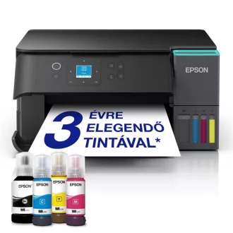   EPSON Tintasugaras nyomtató - EcoTank L4360 (A4, MFP, színes, 5760x1440 DPI, 33 lap/perc, duplex, USB/Wifi/Wifi Direct)