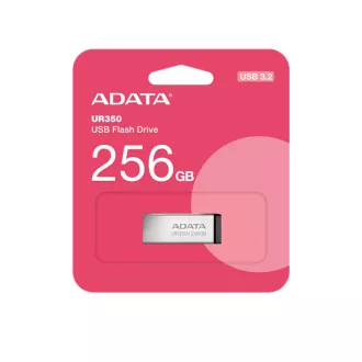 ADATA Pendrive 256GB, UR350 USB 3.2, fémházas, fekete