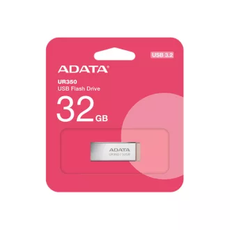 ADATA Pendrive 32GB, UR350 USB 3.2, fémházas, barna