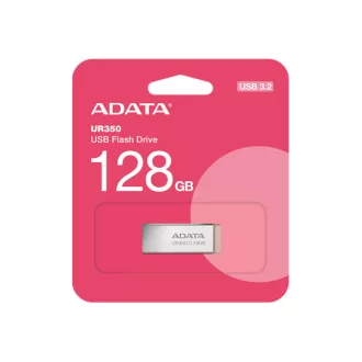 ADATA Pendrive 128GB, UR350 USB 3.2, fémházas, barna
