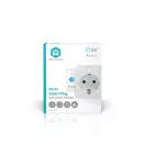 Nedis WIFIP121FWT okos konnektor, Wi-Fi, IP21, 16A, 3680W, fogyasztásmérő, Android™ / IOS