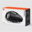 JBL BOOMBOX 4 hordozható bluetooth hangszóró, vízálló, porálló, 34 óra lejátszási idő, AI Sound Boost, fekete