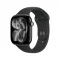 Apple Watch S11 Cellular 42mm Jet Black Aluminium Case with Black Sport Band - S/M
