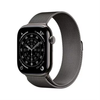   Apple Watch S11 Cellular 42mm Slate Titanium Case with Slate Milanese Loop