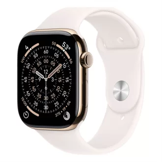  Apple Watch S11 Cellular 46mm Gold Titanium Case with Light Blush Sport Band - M/L