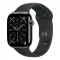 Apple Watch S11 Cellular 46mm Slate Titanium Case with Black Sport Band - S/M