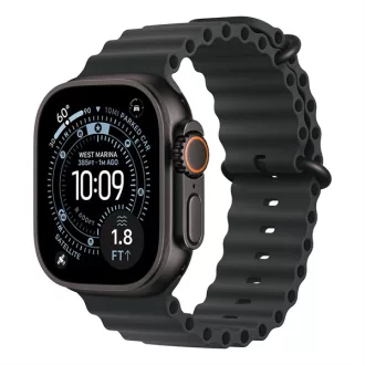   Apple Watch Ultra 3 Cellular 49mm Black Titanium Case with Black Ocean Band