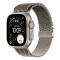 Apple Watch Ultra 3 Cellular 49mm Natural Titanium Case with Natural Titanium Milanese Loop - Small