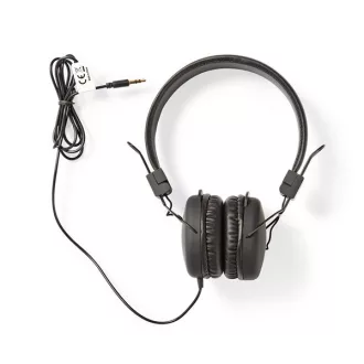   Nedis HPWD1100BK fejhallgató, kábel hossz 1,2 m, 3,5 mm jack