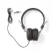 Nedis HPWD1100BK fejhallgató, kábel hossz 1,2 m, 3,5 mm jack