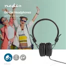 Nedis HPWD1100BK fejhallgató, kábel hossz 1,2 m, 3,5 mm jack