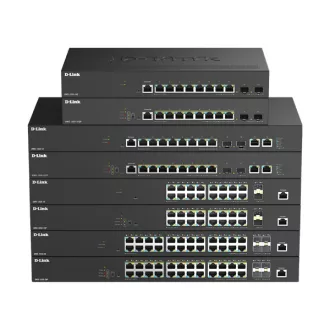   D-LINK Switch 16x2.5Gbps + 2x10G SFP+ Multi-Gigabit Fémházas Asztali, DMS-1250-18/E