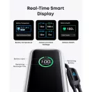 ANKER Powerbank Zolo 25000mAh, 165W, Beépített USB-C kábel behúzható, fekete - A1695H11