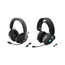 DELL Alienware Tri-Mode Wireless Gaming fejhallgató  AW725H - Dark Side of the Moon