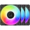 ARCTIC COOLING Rendszerhűtő Ventilátor P12 Pro A-RGB PWM Fekete, 12cm (3-PACK)