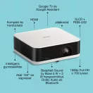 EPSON Projektor - Lifestudio Pop – EF-61W Gyémántfehér (3LCD, 1920x1080, 16:9, 700 AL, 5 000 000:1, HDMI/USB/WiFi)