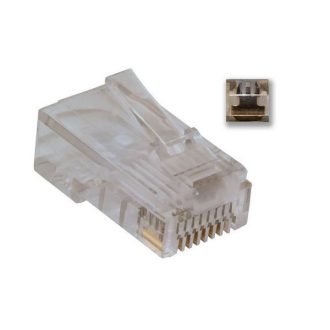  DELTA Moduláris dugó 8P8C, UTP patch kábelre /tömör/ - Cat.5e (100db/csomag)