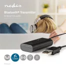 Nedis BTTR050BK, bluetooth adó, Audio/video/adatcsatlakozók bemenete: 1x AUX / 1x USB | SBC