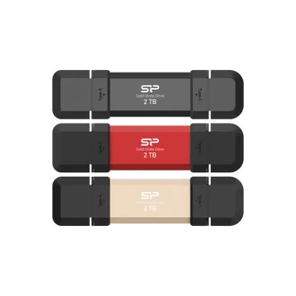 SILICON POWER Pendrive 250GB, DS72 USB 3.2 Gen2, Piros