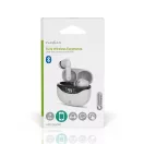 Nedis HPBT2450WT bluetooth fülhallgató (headset), ANC (aktív zajszűrés), üzemidő: 30 óra, töltőtok, beépített mikrofon