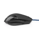 Nedis GMWD110BK gamer egér, 1200 / 2400 / 4800 / 7200 dpi | Állítható DPI | Gombok száma: 6 | Programozható gombok