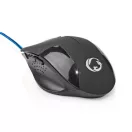Nedis GMWD110BK gamer egér, 1200 / 2400 / 4800 / 7200 dpi | Állítható DPI | Gombok száma: 6 | Programozható gombok