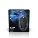 Nedis GMWD110BK gamer egér, 1200 / 2400 / 4800 / 7200 dpi | Állítható DPI | Gombok száma: 6 | Programozható gombok