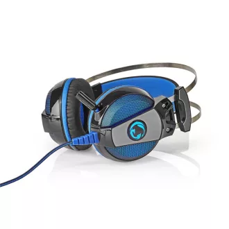   Nedis GHST500BK USB gamer headset, 7.1 térhatás, LED világítás, 2,1m kábel