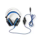 Nedis GHST500BK USB gamer headset, 7.1 térhatás, LED világítás, 2,1m kábel