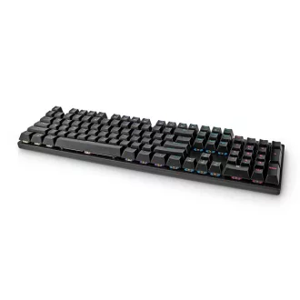   Nedis GKBDM110BKUS gamer billentyűzet, USB,Mechanikus gombok | LED | QWERTY | Amerikai kiosztás