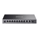 TP-LINK Switch 9x1000Mbps (8xPOE+) +1xGigabit SFP kombó Fémházas Easy Smart (Omada), ES210GP
