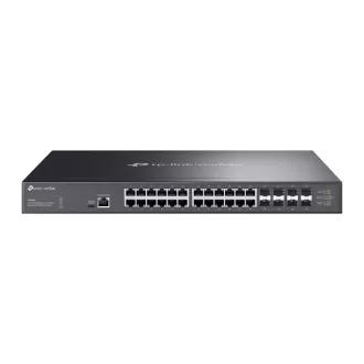   TP-LINK Switch 24x10Gbps + 8x10Gbps SFP+ + 1xkonzol port + 1xType-C konzol port, Menedzselhető Rackes, SX3832